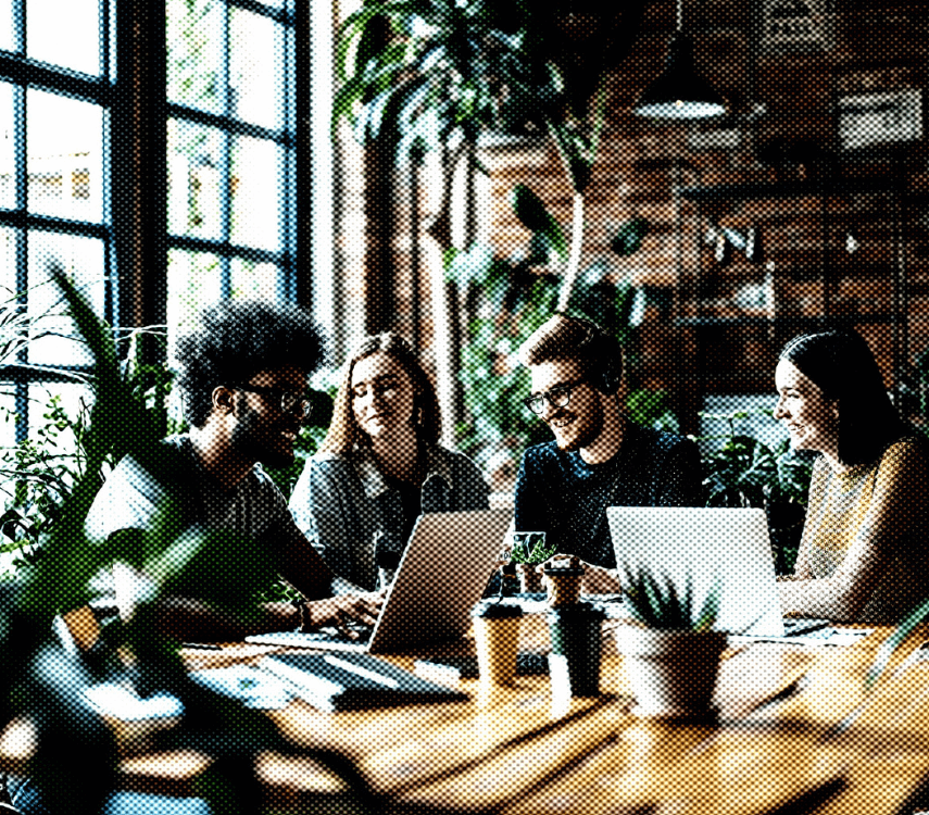 A diverse team of collaborators
